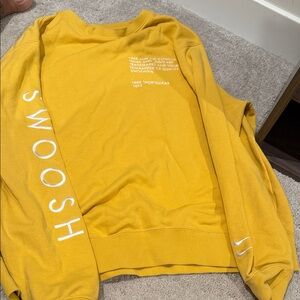 Nike Men's Crewneck Sweater in Yellow